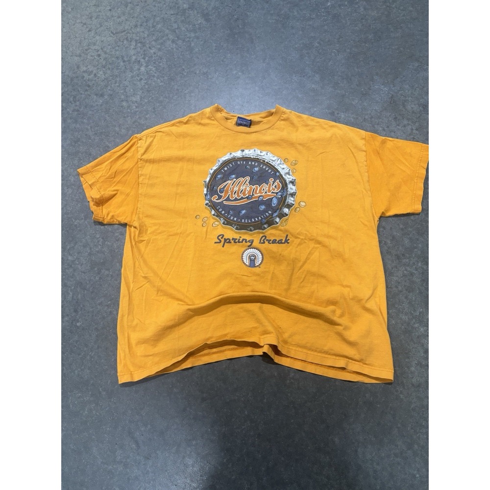 Y2K Champs Illinois Spring Break Graphic T Shirt Size XL